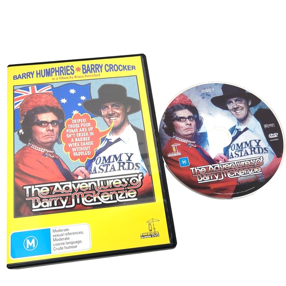 The Adventures of Barry McKenzie DVD sealed Humphries & Crocker Bruce‎ Beresford